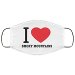 I Love Smoky Mountains - Adult Face Mask