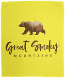 Great Smoky Mountains Brown - Plush Fleece Blanket (50x60)