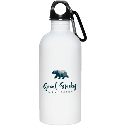 Great Smoky Mountains Blue - 20 oz. Stainless Steel Water Bottle