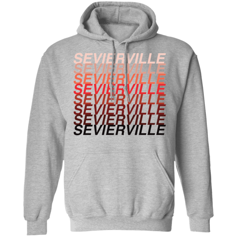 Sevierville Red Ombre - Pullover Hoodie