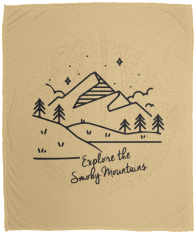 Explore the Smoky Mountains - Plush Fleece Blanket