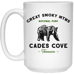 Smoky Mountains Cades Cove Bear - White Mug