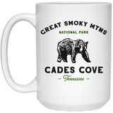 Smoky Mountains Cades Cove Bear - White Mug