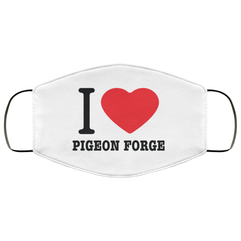 I Love Pigeon Forge - Adult Face Mask