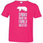 Smoky Mountain Family Vacation Bear (White) - Toddler T-Shirt