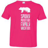 Smoky Mountain Family Vacation Bear (White) - Toddler T-Shirt