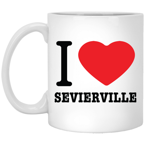 Love Sevierville - White Mug