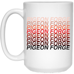 Pigeon Forge Red Ombre - White Mug