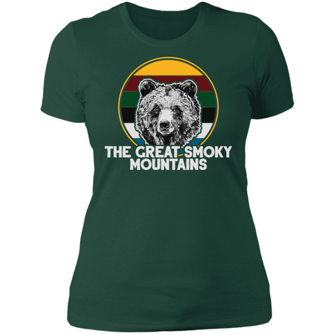 Great Smoky Mountains Bear (White) - Women's Tee