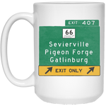 Exit 407 - White Mug
