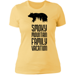 Smoky Mountain Family Vacation Bear - Women's Tee